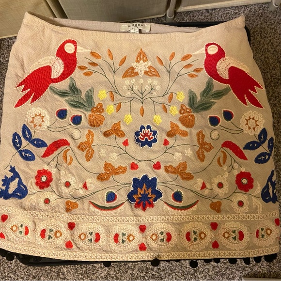Umgee Embroidered Bird Skirt - Picture 3 of 9